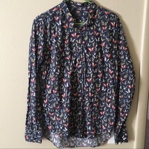 Zara Printed Button Up